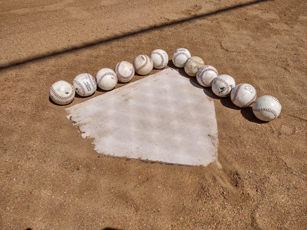 Measurement of Home Plate with Baseballs