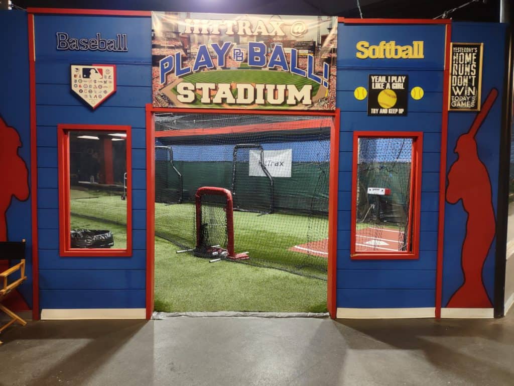 HitTrax stadium at Play Ball! Baseball and Softball Academy in Lakewood, Co