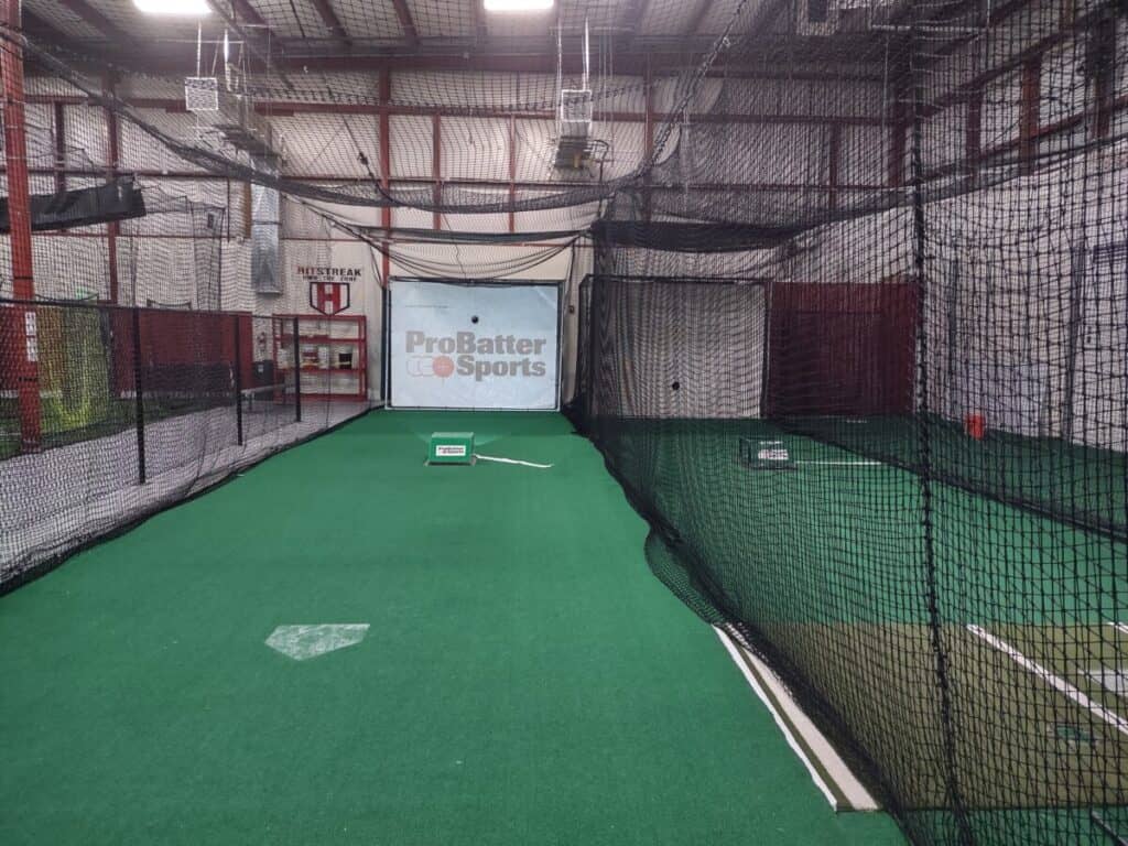 ProBatter cages for baseball and softball at HitStreak Baseball and Softball Academy in Centennial, Co